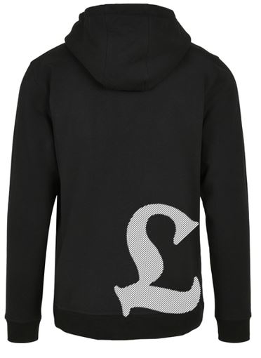 Unisex Hoodie Schwarz-Weiss