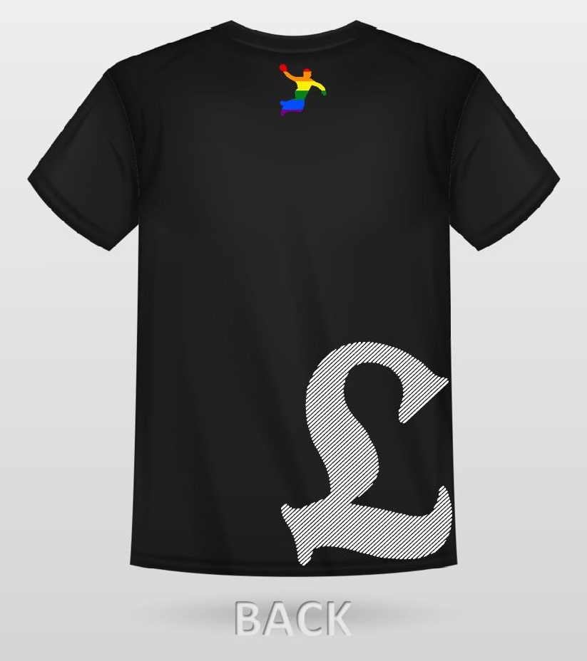 Herren T-Shirt Schwarz-Bunt